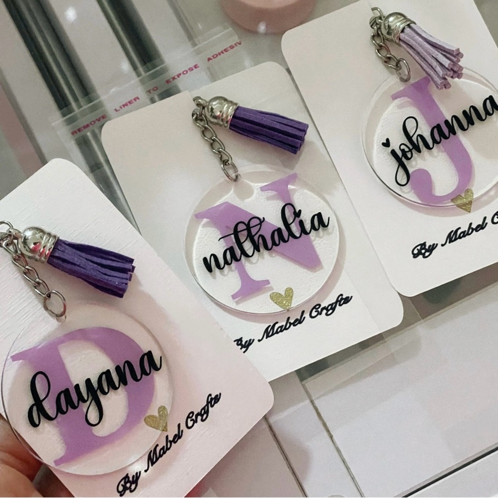 Acrilic keychain personalized. 🎀